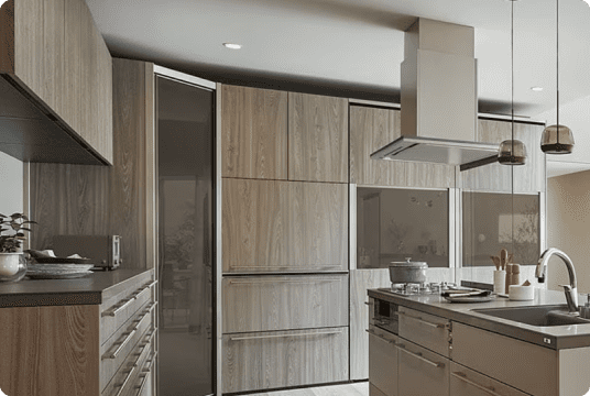 コーナータイプの施工例