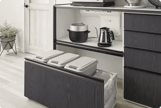 ゴミ箱収納タイプの施工例